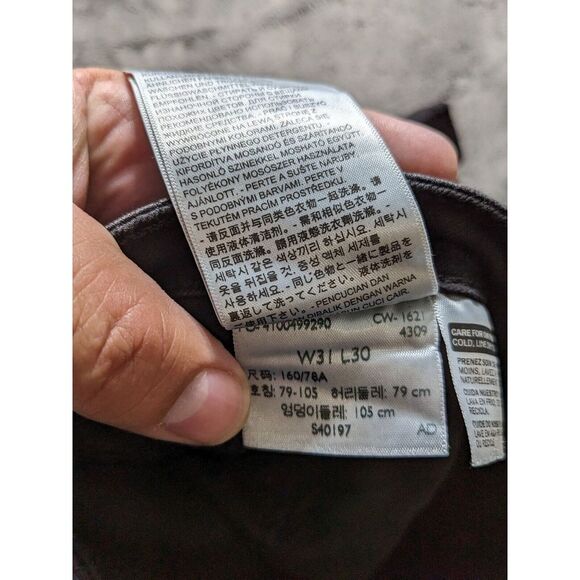 Levi's 721 High Rise Skinny Distressed Women's Jeans Size 31 Black - Picture 10 of 13